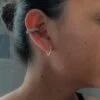 CHUNKY SILVER EAR CUFF - Imagen 2
