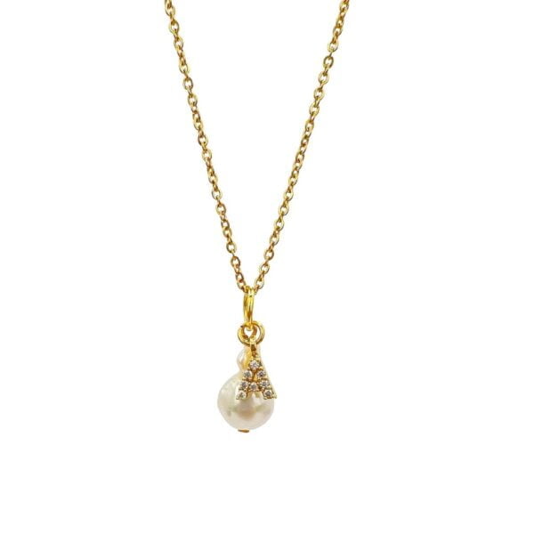 BAROQUE LETTER NECKLACE